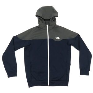 NWOT The North Face TNF Softshell Stretch Spell Out Logo Hooded Full Zip Jacket